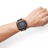 Gucci Coupe Chronograph Quartz Black Two Tone NATO Strap Watch For Men - YA131202 Buy Now By Gucci