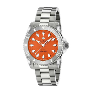 Gucci Dive Automatic Orange Dial Silver Steel Strap Watch for Men - YA136355 Buy Now By Gucci