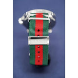 Gucci Dive White Dial Red & Green Nylon Strap Watch For Men - YA136207 Buy Now By Gucci