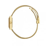 Gucci G Frame Quartz Diamonds White Red Blue Dial Gold Mesh Bracelet Watch For Women - YA147511 Buy Now By Gucci