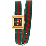 Gucci G-Frame Multicolored Dial Two Tone Nylon Strap Watch For Women - YA128527 Buy Now By Gucci