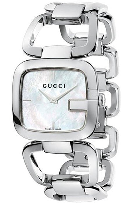 Gucci G-Class Mother of Pearl Dial Silver Steel Strap Watch For Women - YA125404 Buy Now By Gucci