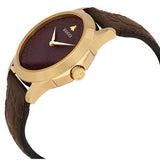 Gucci G Timeless Quartz Brown Dial Brown Leather Strap Watch for Men - YA1264035 Buy Now By Gucci