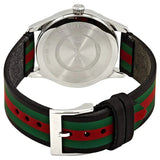 Gucci G Timeless Quartz Black Dial Multicolored Black Leather Strap Watch For Men - YA1264079 Buy Now By Gucci