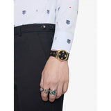 Gucci G Timeless Bee Motif Black Dial Black Leather Strap Watch For Women - YA1264055 Buy Now By Gucci