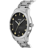 Gucci G Timeless Black Dial Silver Steel Strap Watch For Women - YA1264029A Buy Now By Gucci