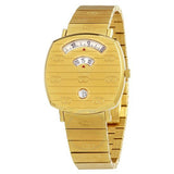 Gucci Grip Yellow Gold Dial Yellow Gold Steel Strap Unisex Watch - YA157403 Buy Now By Gucci