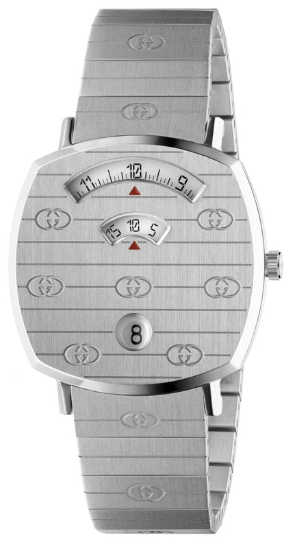 Gucci Grip Quartz Silver Dial Silver Steel Strap Watch For Women - YA157401 Buy Now By Gucci