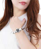 Gucci Guccisima Quartz Black Dial Silver Steel Strap Watch For Women - YA134501