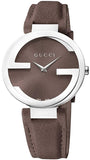 Gucci Interlocking G Brown Dial Brown Leather Strap Watch For Women - YA133319 Buy Now By Gucci