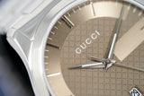 Gucci G Timeless Brown Dial Silver Steel Strap Watch For Men - YA126445 Buy Now By Gucci