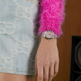 Gucci G Timeless Quartz Pink Dial Silver Steel Strap Watch for Women - YA1265033 Buy Now By Gucci