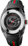 Gucci Sync XXL Quartz Black Dial Black Rubber Strap Watch For Men - YA137101 Buy Now By Gucci