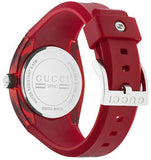 Gucci Sync Quartz Red Dial Red Rubber Strap Watch For Women - YA137303 Buy Now By Gucci