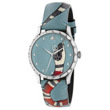 Gucci G Timeless Quartz Blue Dial Blue Leather Strap Watch For Men - YA1264080 Buy Now By Gucci