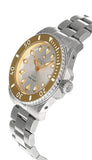 Gucci Dive Automatic 18K Gold Silver Dial Silver Steel Strap Watch for Men - YA136357 Buy Now By Gucci