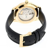 Gucci Eryx Automatic Chevron Gold Dial Black Leather Strap Watch For Men - YA126340 Buy Now By Gucci
