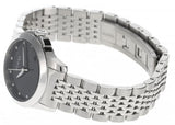 Gucci G Timeless Diamonds Mother of Pearl Black Dial Silver Steel Strap Watch For Women - YA126505 Buy Now By Gucci