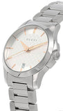 Gucci G Timeless Silver Dial Silver Steel Strap Watch For Women - YA126523 Buy Now By Gucci