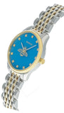 Gucci G Timeless Quartz Blue Dial Two Tone Steel Strap Watch For Women - YA1265029 Buy Now By Gucci