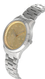 Gucci G Timeless Quartz Gold Dial Silver Steel Strap Watch for Women - YA1265035 Buy Now By Gucci