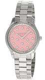 Gucci G Timeless Quartz Pink Dial Silver Steel Strap Watch for Women - YA1265033 Buy Now By Gucci