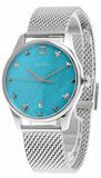 Gucci G-Timeless Turquiose Mother of Pearl Dial Silver Mesh Bracelet Watch For Women - YA1264039 Buy Now By Gucci