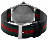 Gucci G Timeless Quartz Black Dial Multicolored Black Leather Strap Watch For Men - YA1264079 Buy Now By Gucci