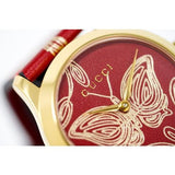 Gucci G Timeless Quartz Red Dial Red Leather Strap Watch For Women - YA1264054 Buy Now By Gucci
