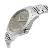 Gucci G Timeless Brown Dial Silver Steel Strap Watch For Men - YA126406 Buy Now By Gucci