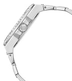 Guess Zeus Multifunction Diamonds Silver Dial Silver Steel Strap Watch for Men - GW0209G1 Buy Now By Guess