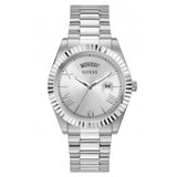 Guess Connoisseur Silver Dial Silver Steel Strap Watch for Men - GW0265G6 Buy Now By Guess