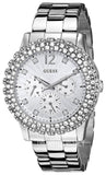 Guess Dazzler Diamonds Silver Dial Silver Steel Strap Watch for Women - W0335L1 Buy Now By Guess