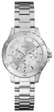 Guess Mist Quartz Silver Dial Silver Steel Strap Watch For Women - W0443L1 Buy Now By Guess
