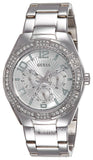 Guess Luna Diamonds Silver Dial Silver Steel Strap Watch for Women - W0729L1 Buy Now By Guess