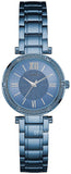 Guess Park Ave Analog Quartz Blue Dial Blue Steel Strap Watch For Women - W0767L4 Buy Now By Guess
