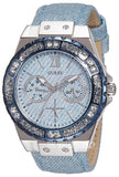 Guess Limelight Quartz Blue Dial Blue Leather Strap Watch For Men - W0775l1 Buy Now By Guess