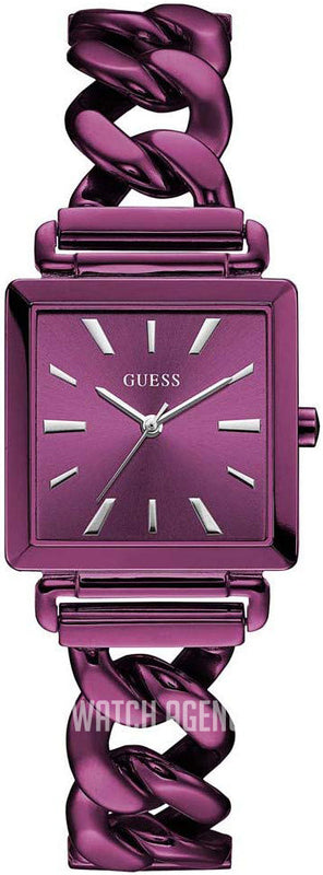 Guess Vanity Analog Purple Dial Purple Steel Strap Watch For Women - W1029L4 Buy Now By Guess