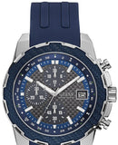 Guess Octane Chronograph Black Dial Blue Rubber Strap Watch For Men - W1047G2 Buy Now By Guess