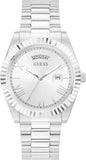 Guess Connoisseur Silver Dial Silver Steel Strap Watch for Men - GW0265G6 Buy Now By Guess