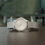 Guess Chelsea Quartz Silver Dial Silver Mesh Strap Watch For Women - W0647L6 Buy Now By Guess