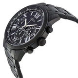 Guess Horizon Chronograph Black Dial Black Steel Strap Watch For Men - W0379G2 Buy Now By Guess