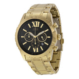 Guess Optic Multifunction Black Dial Gold Steel Strap Watch for Men - W0193G1 Buy Now By Guess