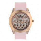 Guess Clarity Gold Dial Pink Silicone Strap Watch for Women - GW0109L2 Buy Now By Guess