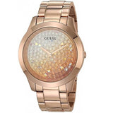 Guess Crush Rose Gold Dial Rose Gold Steel Strap Watch For Women - GW0020L3 Buy Now By Guess