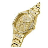 Guess Duchess Quartz Gold Dial Gold Steel Strap Watch For Women - GW0558L2 Buy Now By Guess