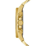 Guess Empire Quartz Black Dial Gold Steel Strap Watch For Men - GW0489G2 Buy Now By Guess