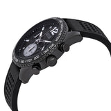 Guess Fleet Chronograph Black Dial Black Rubber Strap Watch for Men - W0971G1 Buy Now By Guess