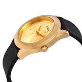 Guess G Twist Gold Dial Black Leather Strap Watch for Women - W0911L3 Buy Now By Guess