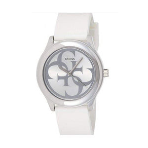 Guess G Twist Quartz White Dial White Silicone Strap Watch For Women - W0911L1 Buy Now By Guess